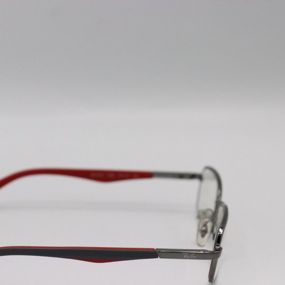 Kids Ray Bans Gray Red Rectangle Vintage Deadstock Designer Eyeglasses 125 - Picture 4 of 4